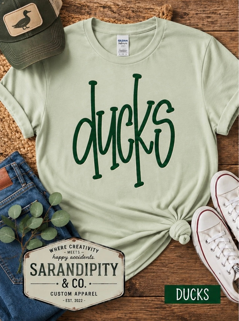 Taylor Ducks Retro Script Tee