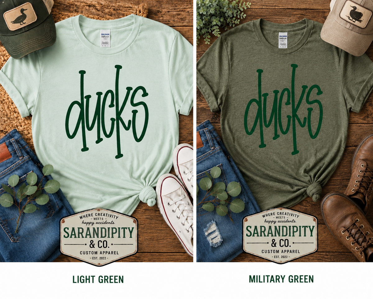 Taylor Ducks Retro Script Tee